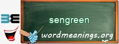 WordMeaning blackboard for sengreen